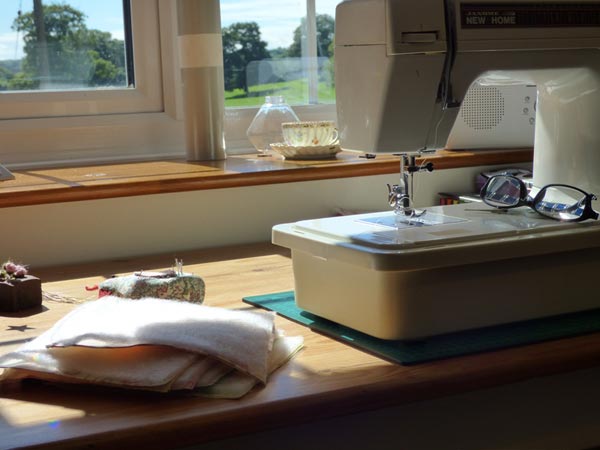 Sewing machine by the window photo