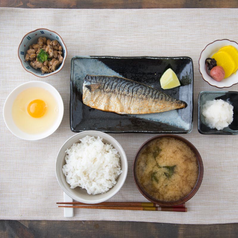 Japanese meal table setting