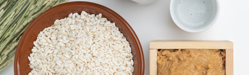 Rice and koji culture for making sake