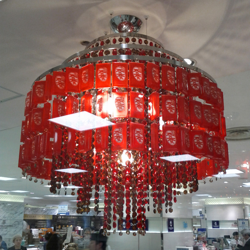 KitKat chandelier in Seibu department store, Ikebukuro station