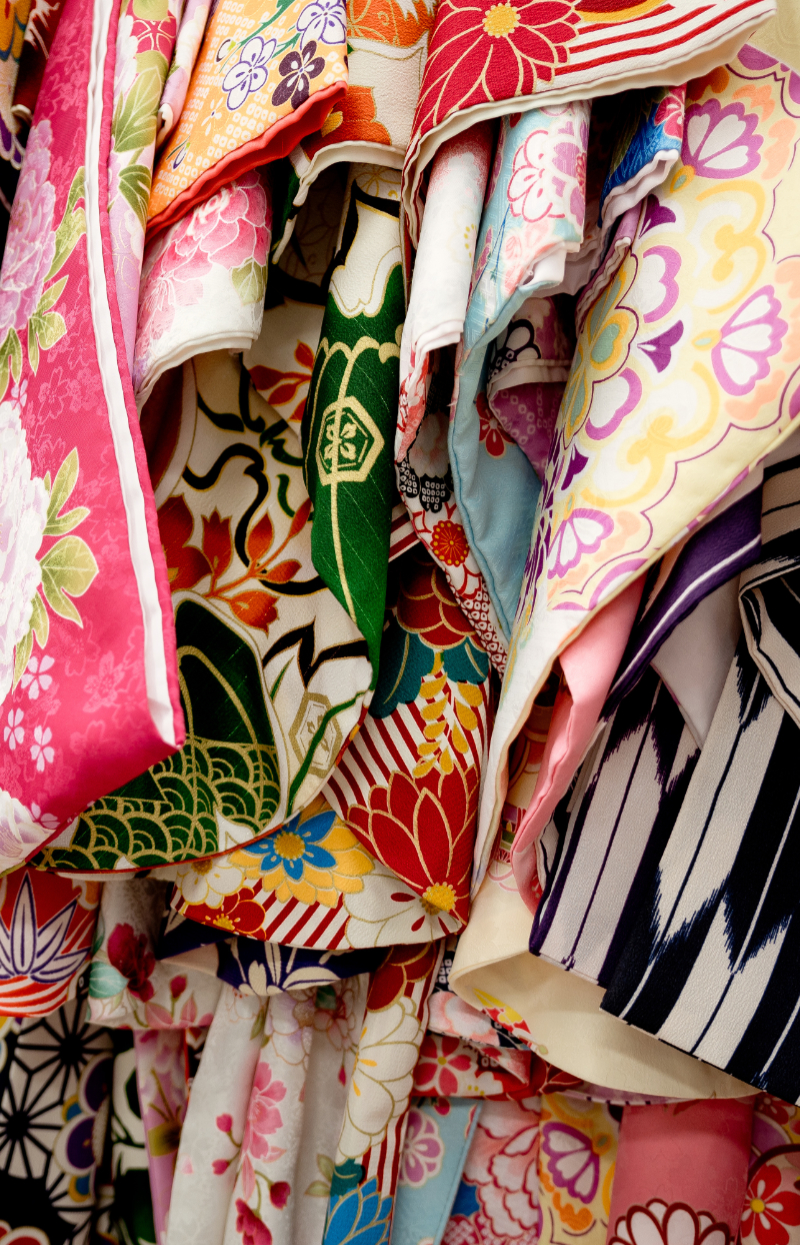 Japanese silk kimono