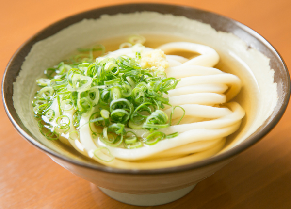 Udon soup with negi onion