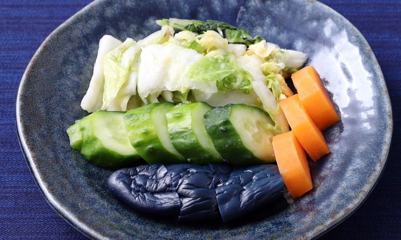 Japanese vegetables ready for pickling