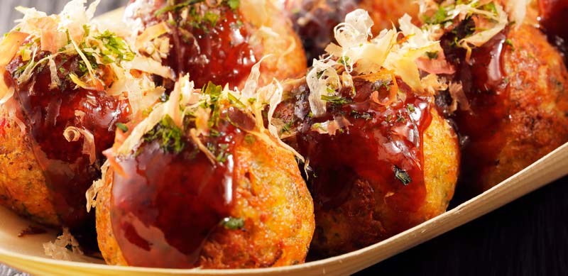 Delicious and cute takoyaki