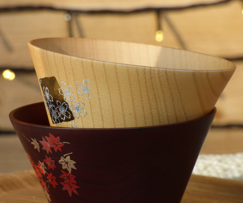 Japanese wooden turned bowls