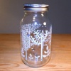 900ml glass storage jar