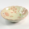 Hana Honoka Japanese shallow bowl with fluted sides and scalloped edge