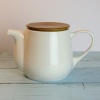 White ceramic Japanese teapot
