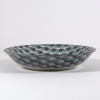 Monochrome Qinghai wave pattern shallow bowl
