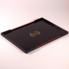 Fish design small lacquered wood Japanese tray