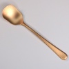 Rose gold sundae, ice cream and dessert spoon