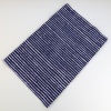 Navy blue stripe Japanese tenugui cloth