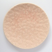 Pale pink Japanese side plate with sakura cherry blossom design