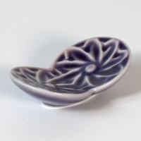 Purple ceramic Butterfly chopstick rest