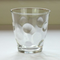 'Dot' design glass tumbler, small size