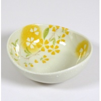 'Petal' porcelain bowl in yellow