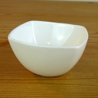 White square mini dish by Shinzi Katoh