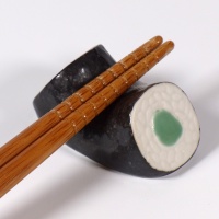 Kappa maki roll ceramic chopstick rest