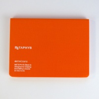 METAPHYS blanc notebook front cover in orange