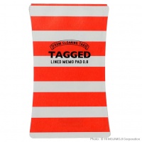 'Tagged' Japanese notepad with Red Stripe cover