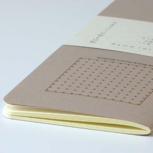 Profile of mink grey Japanese notebook
