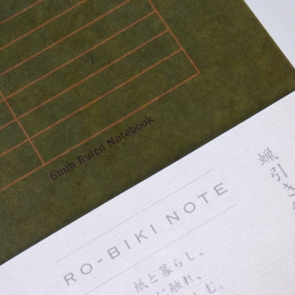 Cover close up of Ro-biki lined notebook