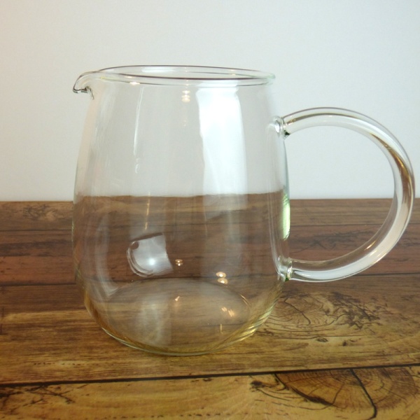 Clear glass coffee jug