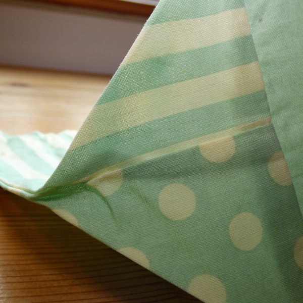 Close up detail of bento bag fabric