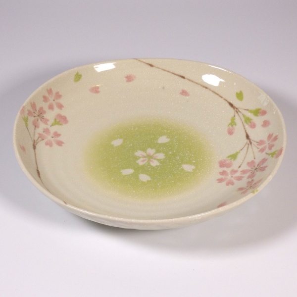 Large 'Biyori' design ceramic plate
