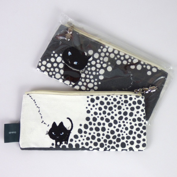 Shinzi Katoh Black Cat pencil case - front & back