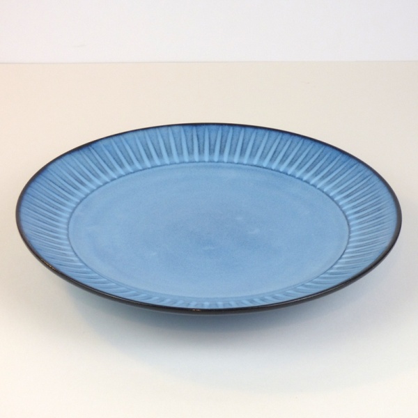 Blue Hasami ware dinner plate