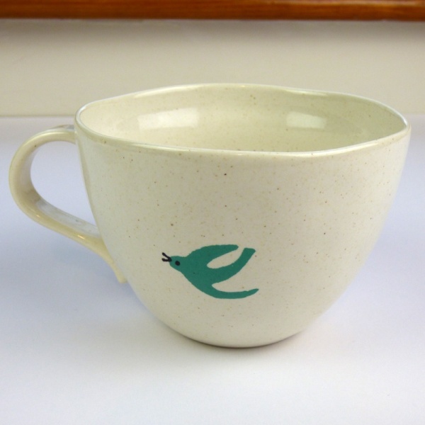 Bluebird design cup