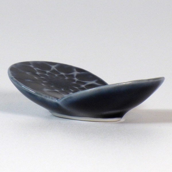 Dark blue ceramic Butterfly chopstick rest