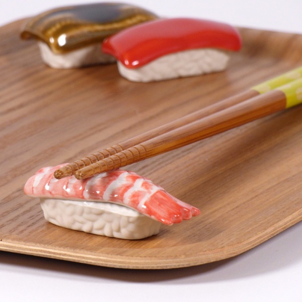 Ebi prawn sushi chopstick rest