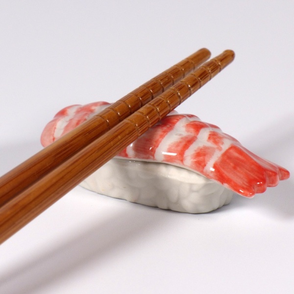Ebi prawn sushi chopstick rest