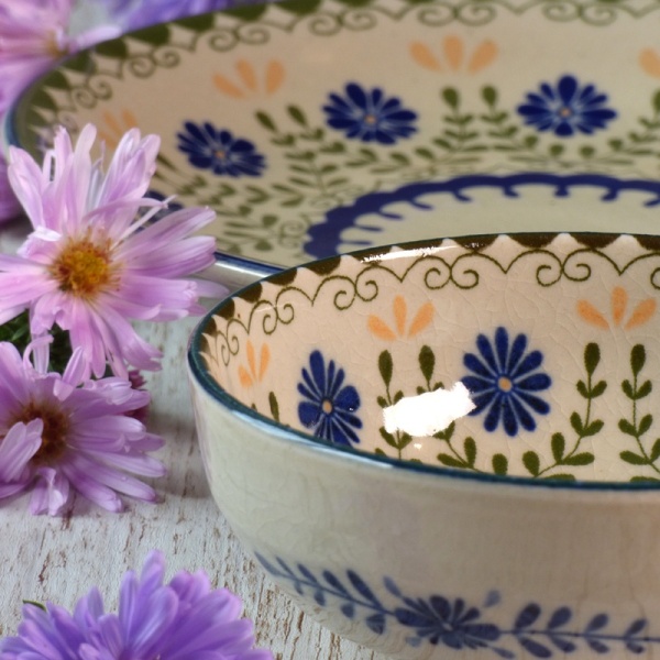 Country Garden small bowl with matching side plate