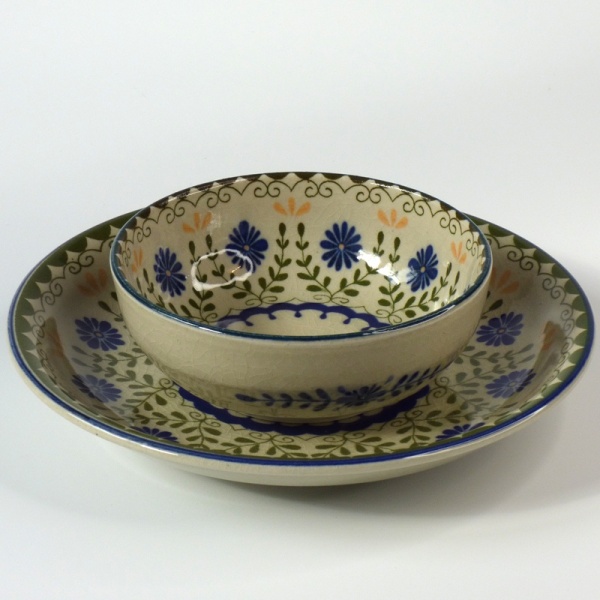 Country Garden small bowl with matching side plate