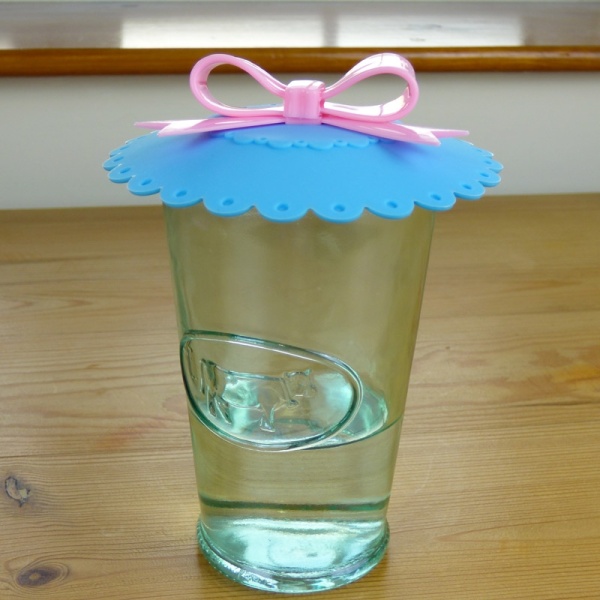 Cupcake style cup cover - blue