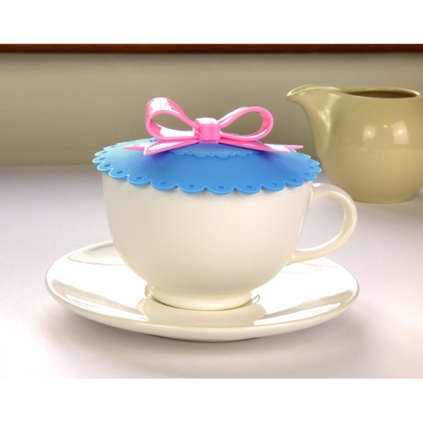 Cupcake style cup cover - blue