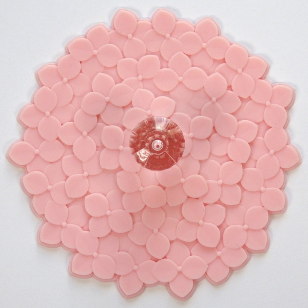 Pink Hydrangea design silicone cup cover