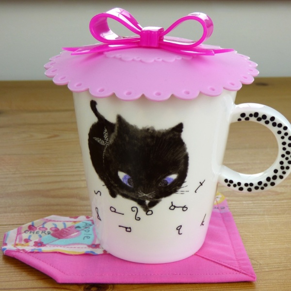 Cupcake style cup covers - pink