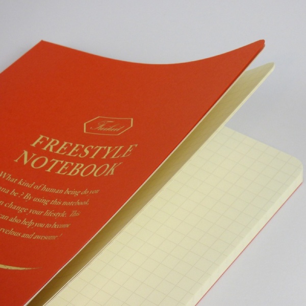Freestyle notebook in orange 'sunset' pages