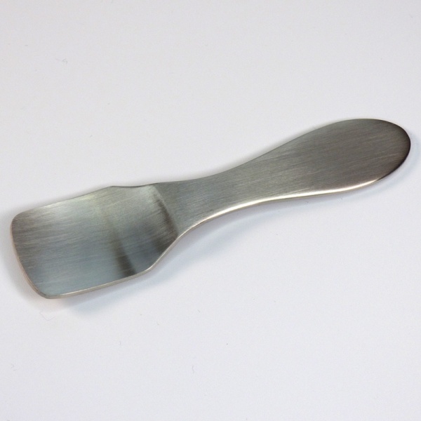 Brushed silver gelato ice cream spoon