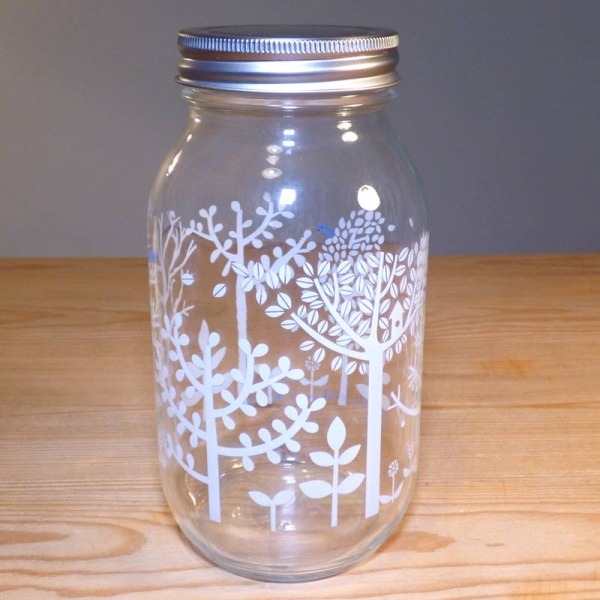 900ml glass storage jar