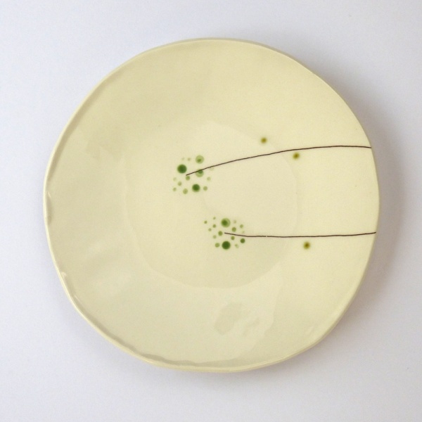 Wild Grass Japanese ceramic plate