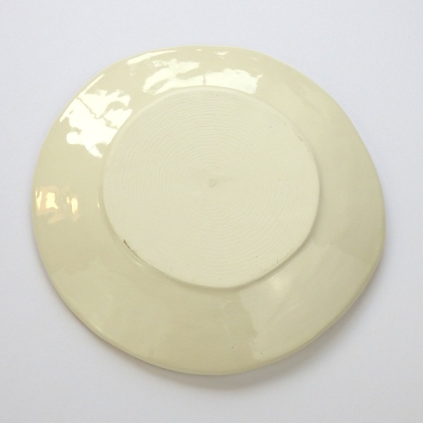 Underside of Wild Grass Japanese ceramic plate