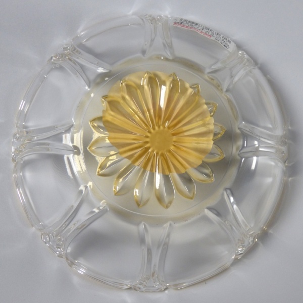 Underside of Japanese glass bowl