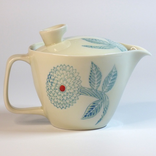 Blue Dahlia Japanese teapot with infuser