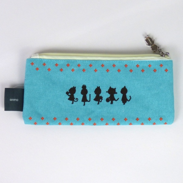 Many Little Cats pencil case - back
