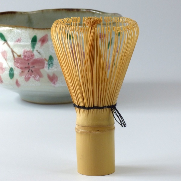 Traditional bamboo chasen whisk